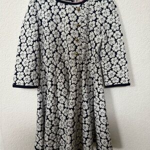 Janie and Jack size 7 dress- Black and White